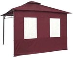 tepro Seitenteilset f&uuml;r Pavillon Lehua und Pavillon Waya Burgund, 2 Seitenteile