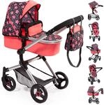 Bayer Design 18405AA Puppenwagen Neo Vario, mit Tasche, h&ouml;henverstellbarer Griff,
