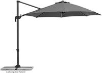 Schneider Sonnenschirm Rhodos Blacklight, anthrazit, 300 cm rund, 793-15, Gestell
