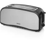 Tristar Edelstahl Toaster mit Br&ouml;tchenaufsatz - 6 Br&auml;unungsstufen/2 x...