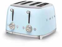 SMEG, 4-Schlitz-Toaster TSF03PBEU, 4 extra breite Toastschlitze, 2 x 6