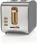 Nedis Soft Touch Toaster f&uuml;r 2 Scheiben Toast, Bagels oder Muffins &ndash; Mit 6