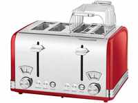 ProfiCook® XXL Toaster im stilvollen Vintage-Design | Toaster 4 Scheiben mit