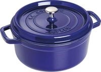 STAUB Gusseisen Br&auml;ter/Cocotte, Rund 26 cm, 5 L, Dunkelblau, Dunkel-Blau
