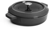 Woll 828CI-030 Iron Gusskasserolle mit Deckel 3,7 Liter + Silikongriffen