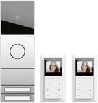 GIRA ZFH-Paket Video 2417000 Edelstahl System 106 T&uuml;rsprech-Set 4010337033950