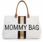 Childhome Mommy Bag CWMBBCOBL Tasche, 50 x 30 x 30 cm, wei&szlig; (White Stripes