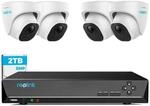 Reolink 5MP &Uuml;berwachungskamera Set Outdoor, 4X 5MP PoE IP Dome Kamera...