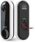 Arlo Video Doorbell (Kabelgebunden), 1080p HD, 180&deg; Gro&szlig;es Sichtfeld, WLAN,