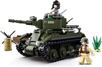 WWII - Leichter Alliierten Panzer (347 Teile) [M38-B0686], Spielset,...