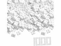 Simba 104114119 - Blox, 1000 weiße Bausteine für Kinder ab 3 Jahren, 4er...