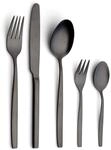 ECHTWERK Tafelbesteck Positano-Black Edition, 30-teilig, f&uuml;r 6 Personen, Edelstahl
