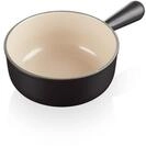 Le Creuset Caquelon aus Gusseisen, 22 cm, 2,6 Liter, Schwarz matt, 20007220002460