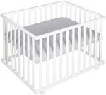roba Laufgitter 75 x 100 cm - Baby Spielgitter + Einlage roba Style grau -...