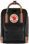 Fj&auml;llr&auml;ven K&aring;nken Mini Black - Rainbow Pattern