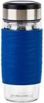Emsa N20805 Tea Mug Teebecher aus doppelwandigem Glas, 0,4 Liter, herausnehmbares