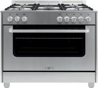 Saro 331-1160 TS95C61LX Multifunktionsherd, Gas/Elektro, Edelstahl