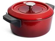 Woll Iron Gusseisen Topf mit Deckel und Silikongriffen - Induktiv -, &Oslash; 24 cm -