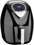 BAKAJI Cuisinier 06866 Heissluftfritteuse, Stainless Steel, 3.2 liters, Schwarz