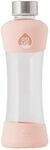 EQUA Glasflasche Active Peach 0,55l Trinkflasche aus Borosilikatglas 550 ml