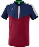 Erima Herren Squad Funktions T-Shirt (1082031), New Navy/Bordeaux/Silver Grey, L