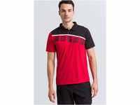 Erima Herren 5-C Poloshirt, rot/schwarz/weiß, M