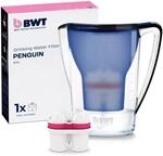 BWT Wasserfilter Penguin inkl. 1 Filterkartusche Blau 2,7L | Filter mit 1 Magnesium