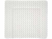 Träumeland TT80205 Wickelauflage Weiss mit grauen Sternen PVC-frei, 75 x 85 cm,