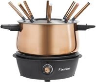 Bestron elektrische Fondue Set f&uuml;r bis zu 8 Personen, mit 8x Fonduegabeln &