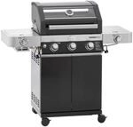 R&Ouml;SLE Gasgrill BBQ-Station VIDERO G3-S Schwarz, Grill mit 3 Edelstahlbrennern,...