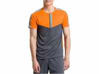 Erima Herren Squad Funktions T-Shirt, New orange/Slate Grey/Monument Grey, S
