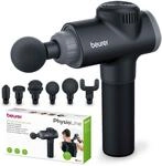 Beurer MG 180 Massage Gun, Massagepistole mit 6 Aufs&auml;tzen, 4 Intensit&auml;tsstufen zur