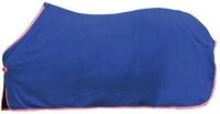 HKM Abschwitzdecke -Alaska-dunkelblau/rot/wei&szlig;/rot,R&uuml;ckenl&auml;nge 125 cm