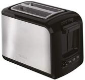 Tefal Express TT410D Toaster, 2 Scheiben, 850 W, Edelstahl/Schwarz &ndash; Extra...