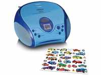Lenco A004467 SCD-24 Kids - CD-Player für Kinder - CD-Radio - mit Aufklebern -