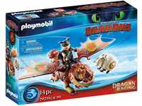 PLAYMOBIL DreamWorks Dragons 70729 Dragon Racing: Fischbein und Fleischklops,...