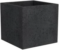 Pflanzenservice &Uuml;bert&ouml;pfe Scheurich C-Cube 29 x 29 x 27 cm, Stony Black