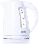 CAMRY CR 1255 W Elektrischer Wasserkocher, Kunststoff, Wei&szlig;