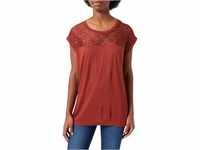 ONLY Damen Onlnicole Life S/S Mix Top Noos JRS T-Shirt, Henna, XS