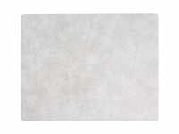 LindDNA Tischset Square aus recyceltem Hippo Leder in der Farbe White-Grey mit...