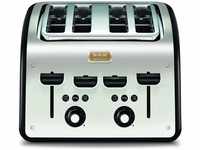 Tefal MAISON INOX 4 FENTES Toaster für Zuhause, 4 Schlitze, 2 unabhängige