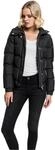 Urban Classics Damen Winterjacke Ladies Hooded Puffer Jacket, gef&uuml;tterte Jacke...
