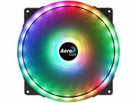 Aerocool Duo 20 ARGB LED PC Fan, 200 mm, 700 rpm, Curved Fan Blades for Maximum