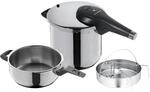 WMF Perfect Premium One Pot Schnellkochtopf Set Induktion 3-teilig, Dampfkochtopf