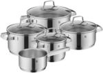WMF Belmonte Topfset Induktion 5-teilig, Kochtopf Set mit Glasdeckel, Cromargan
