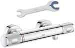 GROHE Precision Feel, Duscharmatur, wassersparend (Thermostat h&auml;lt Temperatur