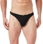Bruno Banani Herren String Check Line 2.0 Tanga, per Pack Schwarz (Schwarz Karo 125),