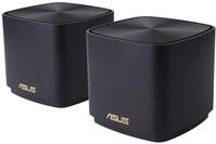 ASUS ZenWiFi AX Mini (XD4) AX1800 2er Set Schwarz kombinierbarer Router (2in1 Mesh