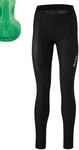 Gonso Unisex Sitivo Tight Bike Short Women, Black / Bright Green, 38 EU
