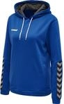 hummel Damen Hoodie Hmlauthentic Poly Hoodie Woman, True Blue, S, 204932-7045-S